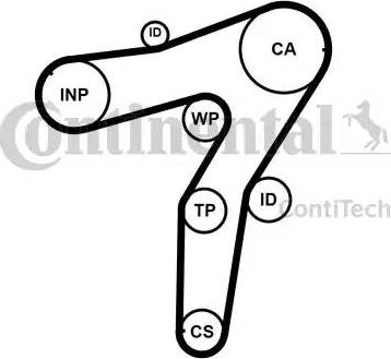 Continental CT1183 - Timing Belt autospares.lv