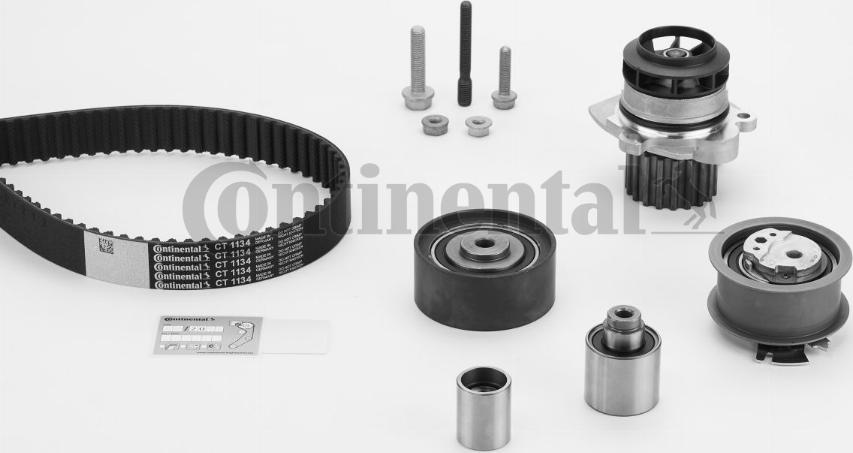 Contitech CT1134WP1 - Water Pump & Timing Belt Set autospares.lv