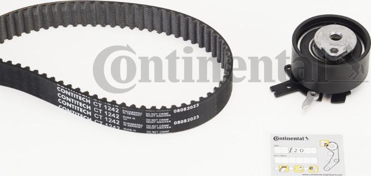 Contitech CT1242K1 - Timing Belt Set autospares.lv