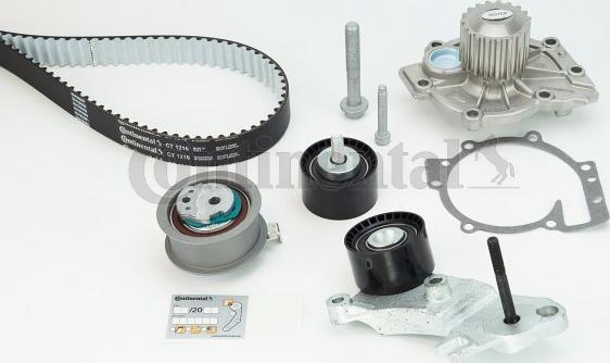 Contitech CT1216WP2 - Water Pump & Timing Belt Set autospares.lv