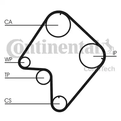 Continental CT832 - Timing Belt autospares.lv