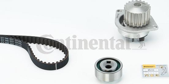 Contitech CT 744 WP1 - Water Pump & Timing Belt Set autospares.lv