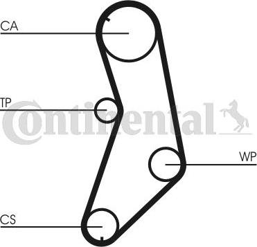 Contitech CT745 - Timing Belt autospares.lv