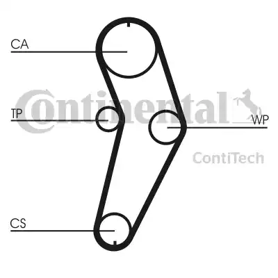 Continental CT709WP2 - Water Pump & Timing Belt Set autospares.lv