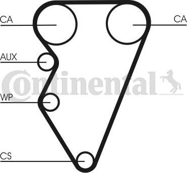 Contitech CT 708 K1 - Timing Belt Set autospares.lv