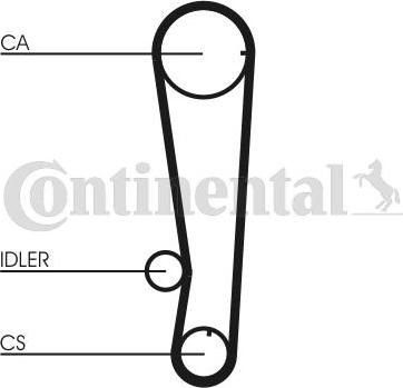 Contitech CT715 - Timing Belt autospares.lv