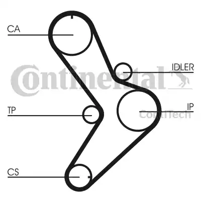 Continental CT731 - Timing Belt autospares.lv