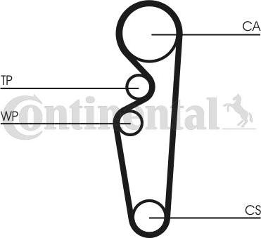 Contitech CT 729 - Timing Belt autospares.lv