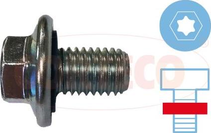 Corteco 49471176 - Sealing Plug, oil sump autospares.lv