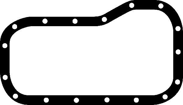 Corteco 423863P - Gasket, oil sump autospares.lv