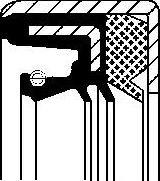 Corteco 01026188B - Shaft Seal, differential autospares.lv