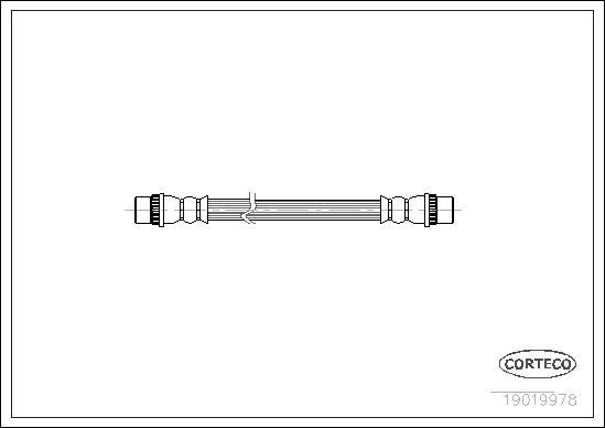 Corteco 19019978 - Brake Hose autospares.lv