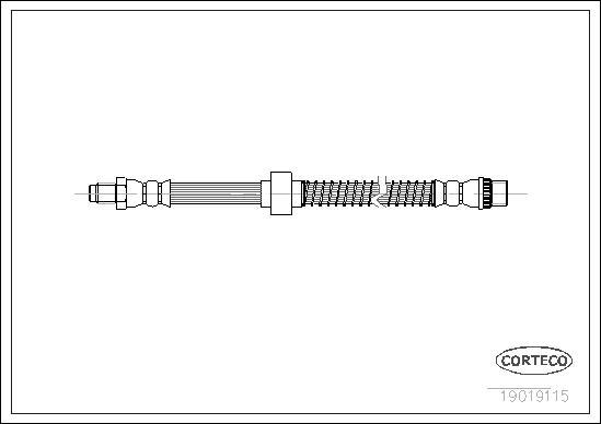 Corteco 19019115 - Brake Hose autospares.lv