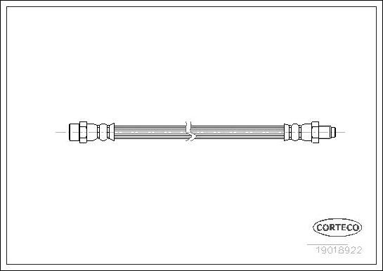 Corteco 19018922 - Brake Hose autospares.lv