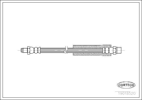 Corteco 19018520 - Brake Hose autospares.lv