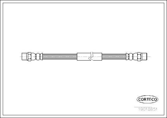 Corteco 19018651 - Brake Hose autospares.lv