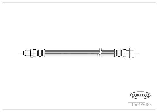 Corteco 19018669 - Brake Hose autospares.lv