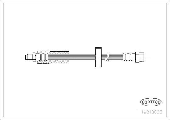 Corteco 19018663 - Brake Hose autospares.lv