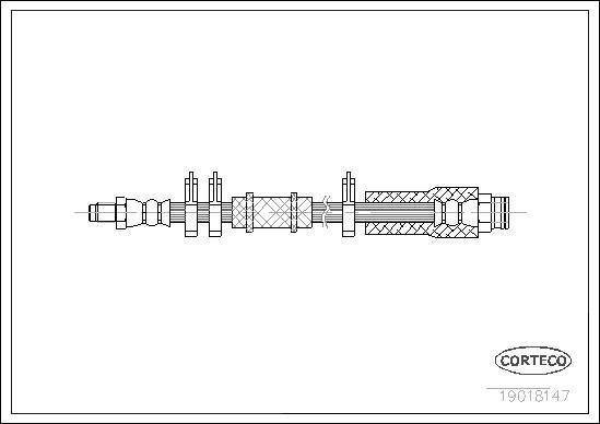 Corteco 19018147 - Brake Hose autospares.lv