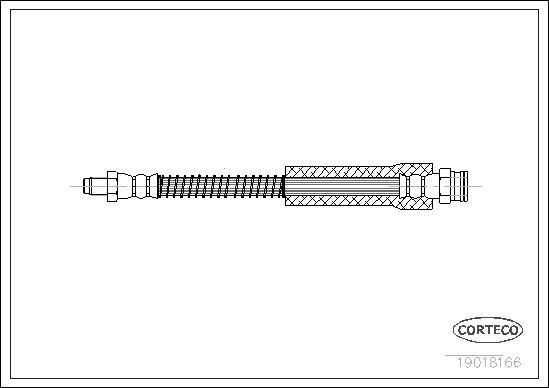 Corteco 19018166 - Brake Hose autospares.lv