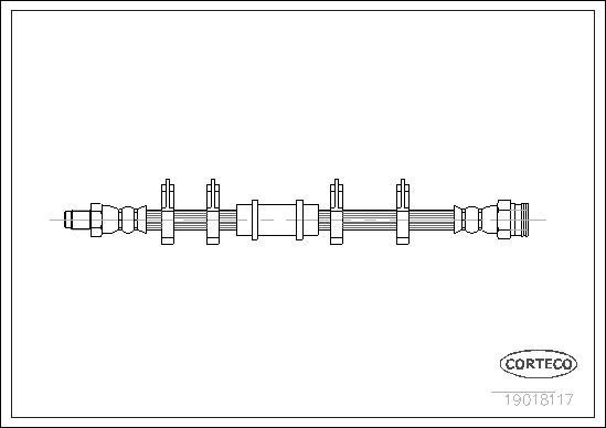 Corteco 19018117 - Brake Hose autospares.lv