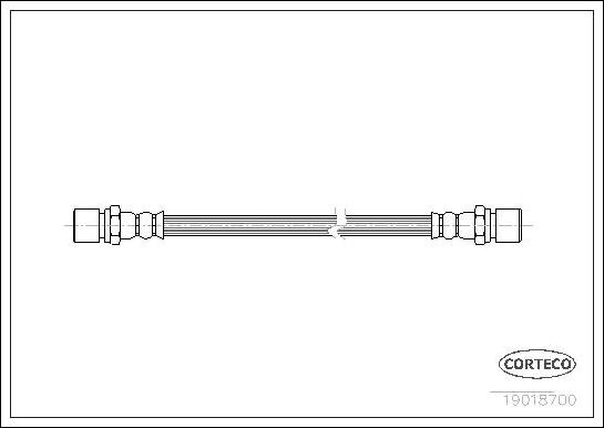 Corteco 19018700 - Brake Hose autospares.lv