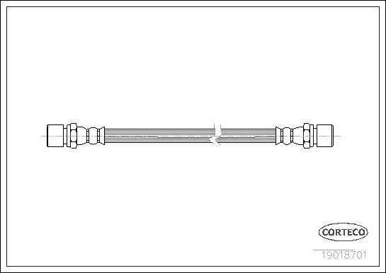 Corteco 19018701 - Brake Hose autospares.lv