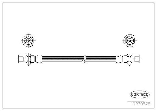 Corteco 19030525 - Brake Hose autospares.lv