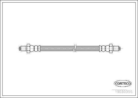 Corteco 19030355 - Brake Hose autospares.lv