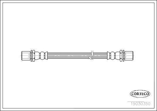 Corteco 19030350 - Brake Hose autospares.lv