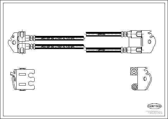 Corteco 19030323 - Brake Hose autospares.lv