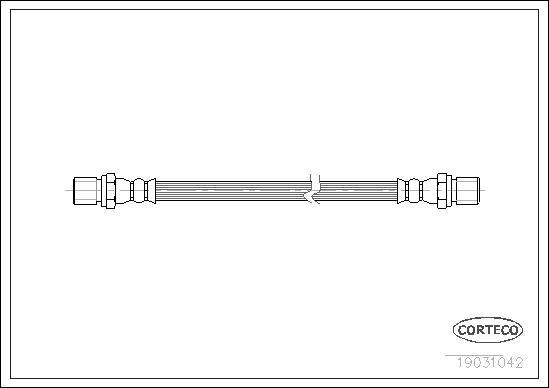 Corteco 19031042 - Brake Hose autospares.lv