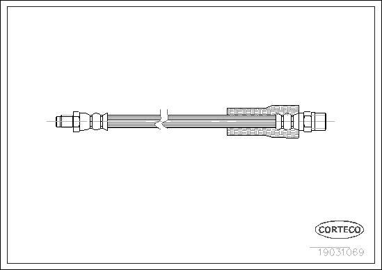 Corteco 19031069 - Brake Hose autospares.lv