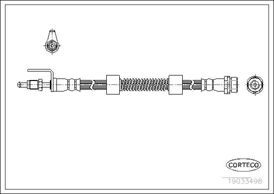 Corteco 19033498 - Brake Hose autospares.lv