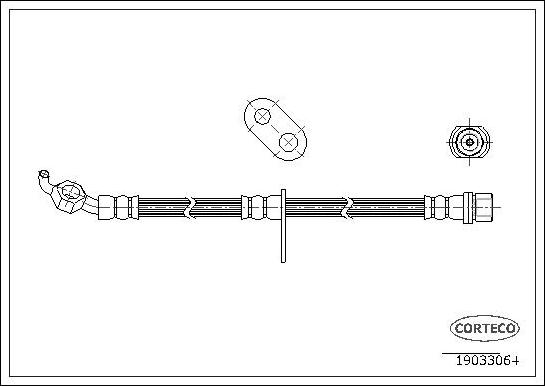 Corteco 19033064 - Brake Hose autospares.lv