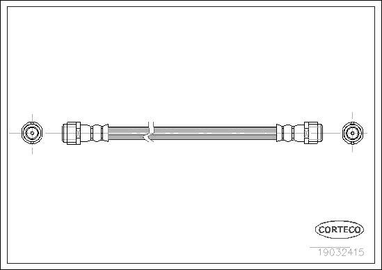 Corteco 19032415 - Brake Hose autospares.lv