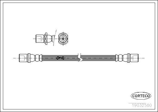 Corteco 19032580 - Brake Hose autospares.lv