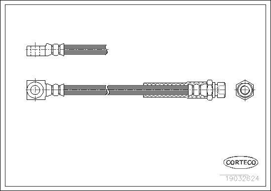 Corteco 19032624 - Brake Hose autospares.lv