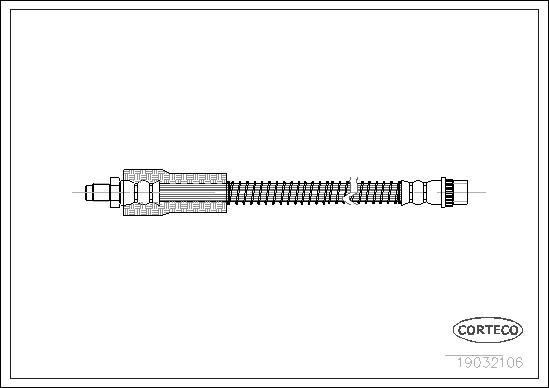 Corteco 19032106 - Brake Hose autospares.lv