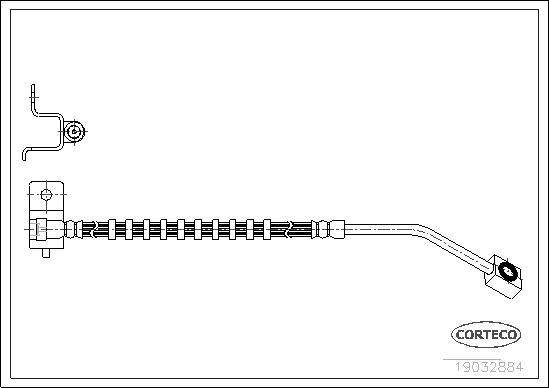 Corteco 19032884 - Brake Hose autospares.lv