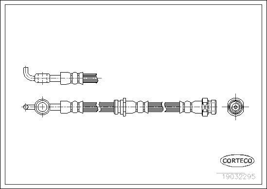 Corteco 19032295 - Brake Hose autospares.lv