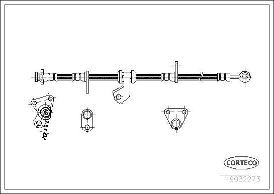 Corteco 19032273 - Brake Hose autospares.lv