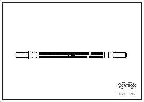 Corteco 19032768 - Brake Hose autospares.lv