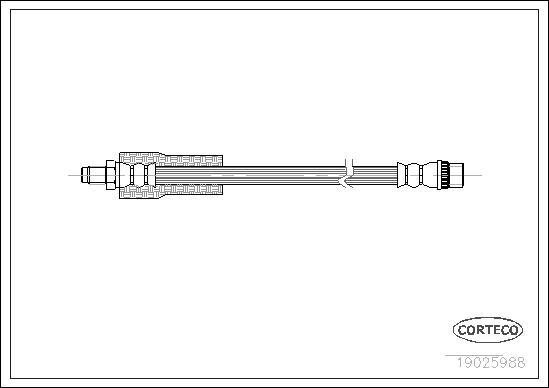 Corteco 19025988 - Brake Hose autospares.lv