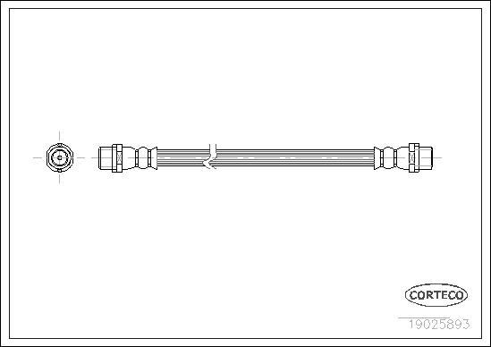 Corteco 19025893 - Brake Hose autospares.lv