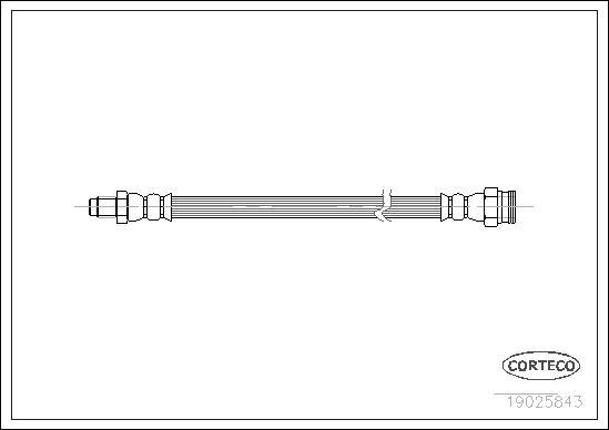 Corteco 19025843 - Brake Hose autospares.lv