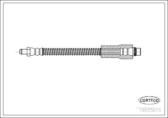 Corteco 19025873 - Brake Hose autospares.lv