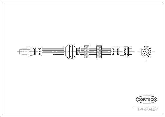 Corteco 19026487 - Brake Hose autospares.lv