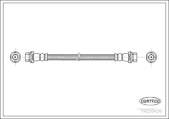 Corteco 19026426 - Brake Hose autospares.lv