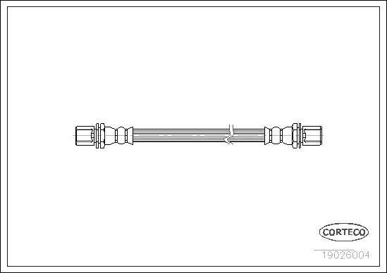 Corteco 19026004 - Brake Hose autospares.lv